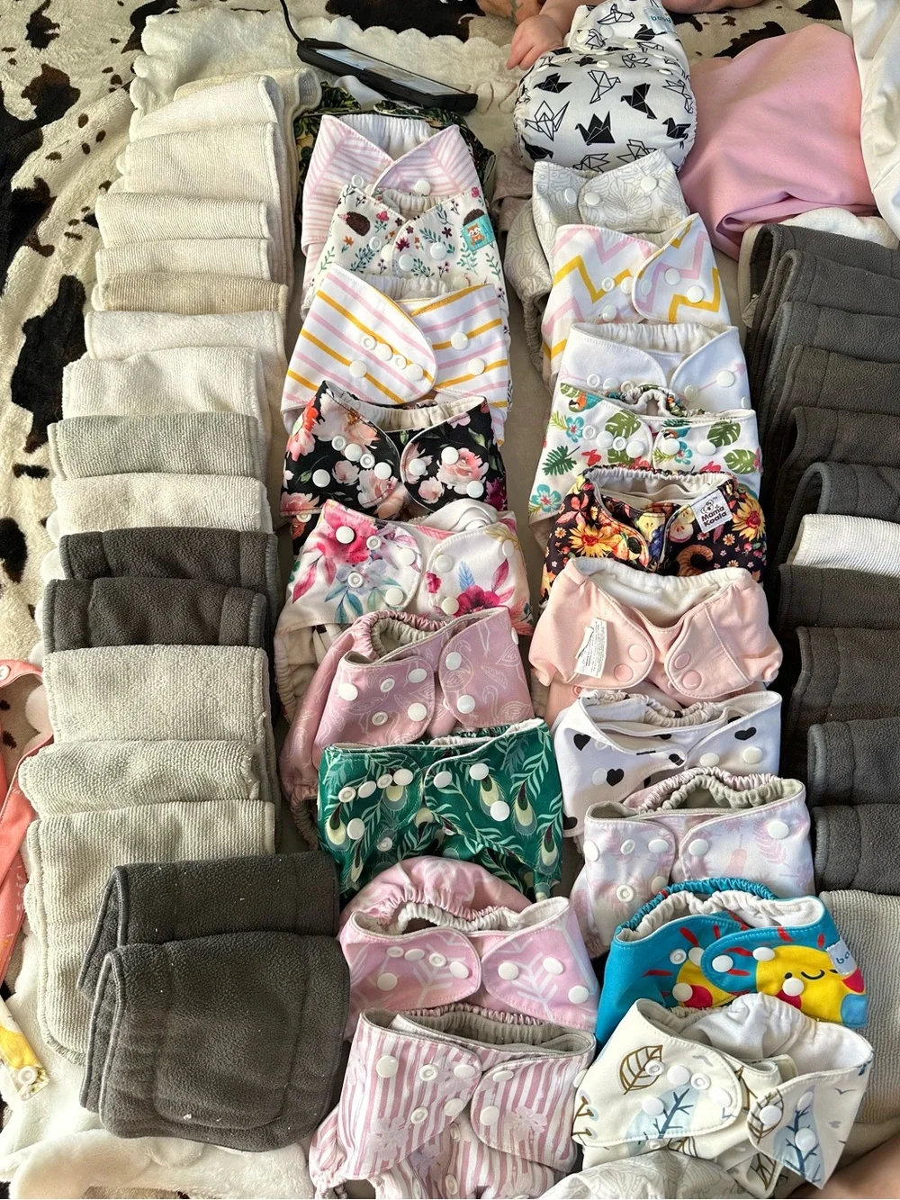 Multi-Color Reusable Cloth Diaper Covers – Assorted Prints and Solids